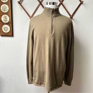 The North Face Olive Quarter Zip Sweater